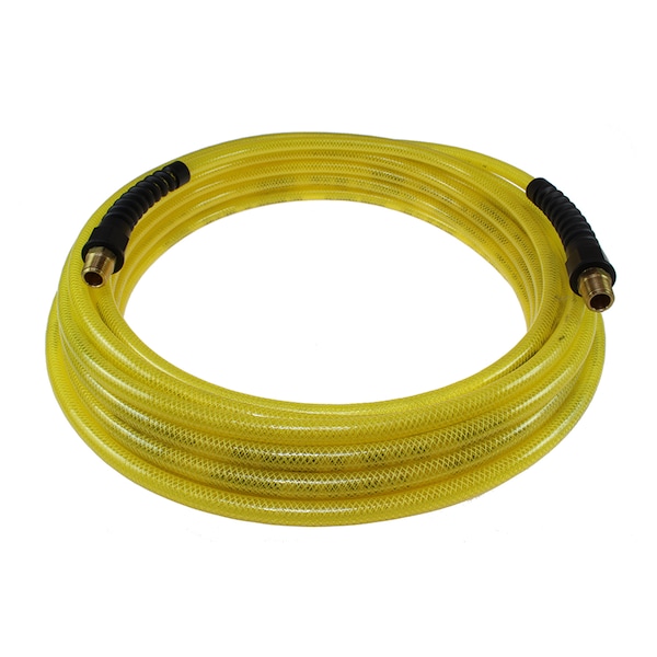 Coilhose Pneumatics Flexeel Hose 3/8" ID x 25 ' 1/4" MPT Transparent Yellow PFE60254TY - main